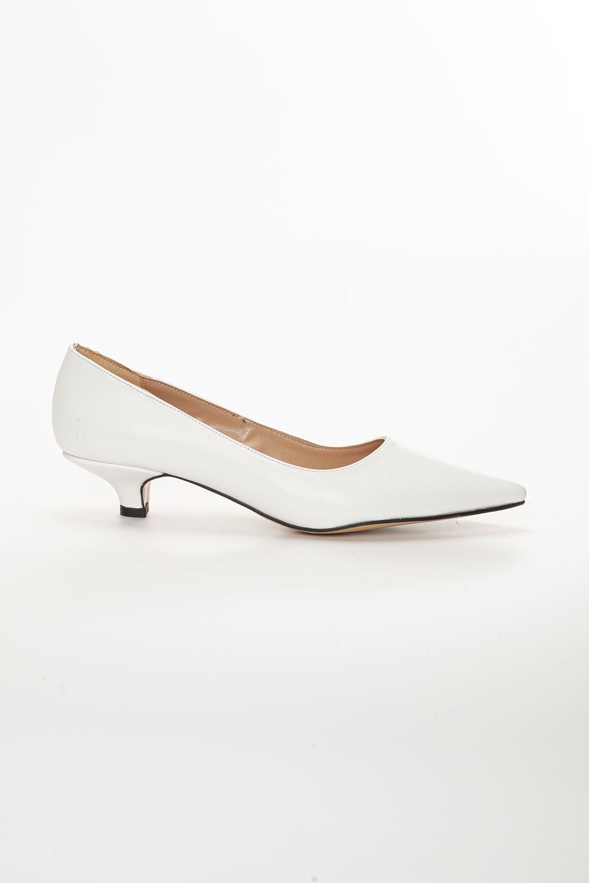 Odella Topuklu Ayakkabı BEYAZ CİLT