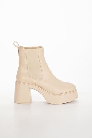 Pirus Kadın Günlük Bot Elastik Yan Bantlı Kalın Taban TEN