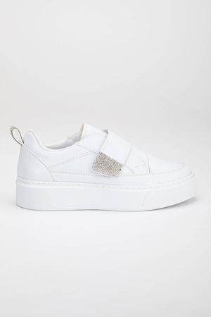 Yelsi Kadın Cırtlı Spor Ayakkabı Beyaz