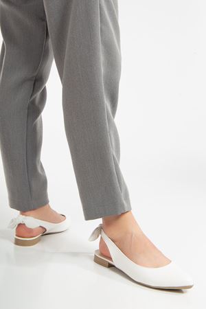 Lucy Günlük Babet Ayakkabı Beyaz Cilt