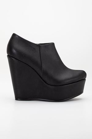 Gloria Siyah Cilt Dolgu Taban Platform Bot 12 cm