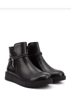 Bianca Siyah Cilt Kısa Bot