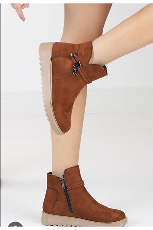 Bianca Taba Süet Kısa Bot